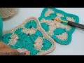 WOW! Look how beautiful it is! The most unusual granny square crochet stitch.