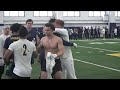 JJ McCarthy Pro Day video from Michigan's NFL showcase: ground level video inside the session