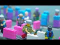 Legendary Giant Monsters Attacks Lego Army Caused Tsunami & Flood Threatening Extinction Lego People