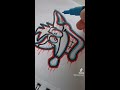 Drawing CRASH Bandicoot With POSCA MARKERS Glitch Effect #shorts