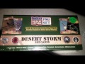 1991 Pro Set Desert Storm Unboxing