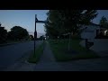 Summer Night Walk Through American Neighborhood | Nature Sounds for Sleep and Study