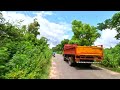 Countryside walk tour in India | Farmland village road walk | Kollengode villages | kerala | India