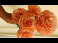 Crepe paper flowers|| DIY Handmade crepe paper Roses