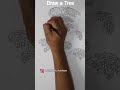 TES MENGGAMBAR POHON | DRAW A TREE #shorts