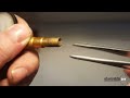 How to unscrew a broken core (nipple) from a valve stem wheel with a pressure sensor