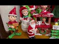 Christmas Decorate with me 2023 | Christmas 2023 | Decorating my curio cabinets for Christmas ￼