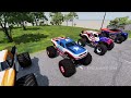 Drunken Monster truck Cars - Epic High Speed Crazy  Jump Test And Crashes #33  - EPIC BeamNG ASVA