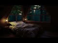 Piano Chill & Rain Sounds: Bedroom in Nature Forest with Deep Relaxation Music for Stress Relief 🌧️🌿