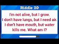 Can You Solve These 20 Tricky Riddles 🧠 || Only A Genius Can Pass This Test
