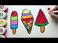 How to Draw Icecream for Kids 🍦| Easy Colorful Icecream drawing Tutorial For Kids & Toddlers