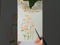 Easy watercolour flower illustration #aquarelle #flowerart #watercolorpainting #beginners #serainila