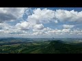 Beautiful cloudy summer landscape time lapse, Relax in Nature with Cloud Observe