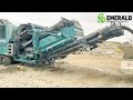 Powerscreen PT400X jaw & TP320SR impactor crushing concrete