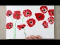 Pintar flores con globos facil | Pintura acrílica satisfactoria