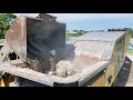 Arjes VZ 950 Shredding Recycled Concrete