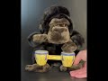 2001 Gemmy Bongo Gorilla Animated Plush Sings “Bang The Drums All Day”