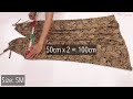 🏝️Only 1.3 meter of fabric 💕 Very easy Cut in 5 minutes and Sew only 10 minutes