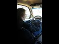 Cade first time driving my truck
