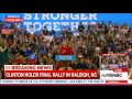 Hillary Clinton supporters chant 