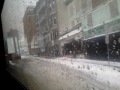Lots of snow from bus