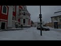 Relaxing Walk in Snowy Vilnius, 4K Video, ASMR, Winter Ambience