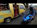 BAWA MOTOR SPORT TRABAS SAMPAI KNALPOT LEPAS‼️ || INDONESIA MOTOVLOG
