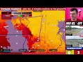 The Historic Tornado Outbreak From Hurricane Beryl, As It Occurred Live - 7/8/24