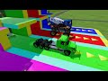 TRANSPORTING EXCAVATOR, AMBULANCE, MIXER TRUCK & COLORED TRUCK - FS 22 #part2