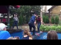 Epcot Canadian Lumberjack log rolling competition