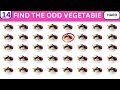 Find the ODD One Out Vegetable Edition  Easy, Medium, Hard - 15  Levels| Quiz war