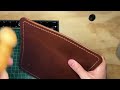 Making a SIMPLE Leather Mousepad (Without a Template) | Leather ASMR