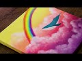 🌈Rainbow Color Painting | Creative Acrylic Painting Ideas 🤩 #516