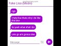 lisa hates her fans?! #textingstory #fakestory #blackpink #lisa