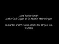 Lanquetuit, Marcel (1927): Toccata en ré majeur pour grand-orgue — Jane Parker-Smith