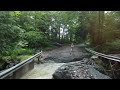Road in Worcester, Vermont, gets washed out after July floods