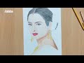 Rekha ji sketch/Colour pencil portrait/how to draw face with Colour pencil/portrait of rekha/Rekha