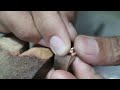 custom jewelry - making a men's saphire gold ring