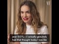 Lily James answers your questionsWhen we sat down with Lily James to play Hollywood Tinder