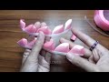 Amazing ribbon flower trick - Easy ROSES making with ruler - DIY