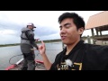 Catching GINORMOUS Bass on RED Crawfish!!! Loser gets a 