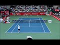 Nishikori Kei perfect forehand ace at 3-4 down first set tie break vs Raonic at Rakuten Open 2012