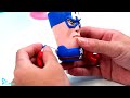 How to make bathtub Foot mix elephant head mod superhero Spider man, Hulk, Captain America with clay