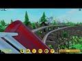Treetops Theme Park Momentum coaster POV (Roblox)