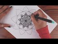 How to draw MANDALA ART for beginners (NEW) | SUPER EASY | Vijayta Sharma