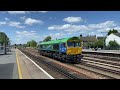 GBRF class 66 66796 passing through tonbridge ￼ station ￼