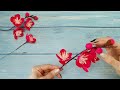 홍매화가 피었어요/종이꽃/핸드메이드/red apricot paper flower with crepe paper