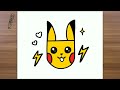 How to Turn H into Pikachu, Easy Drawings