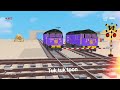 train animation | カンカン | fumikiri train short | level crossing | railroad crossing | Tuk tuk toon