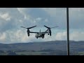 V22 Osprey KNIFE75 Departure - Glasgow Airport (02/08/24)